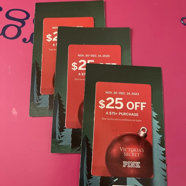 Victoria Secret Reward Cards X 3