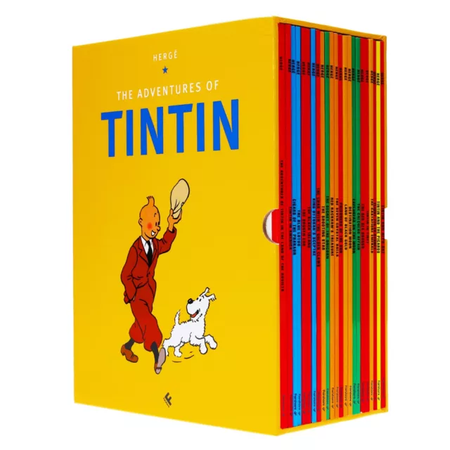 The Adventures of Tintin by Hergé:  23 Books Box Set - Ages 7+ -Paperback