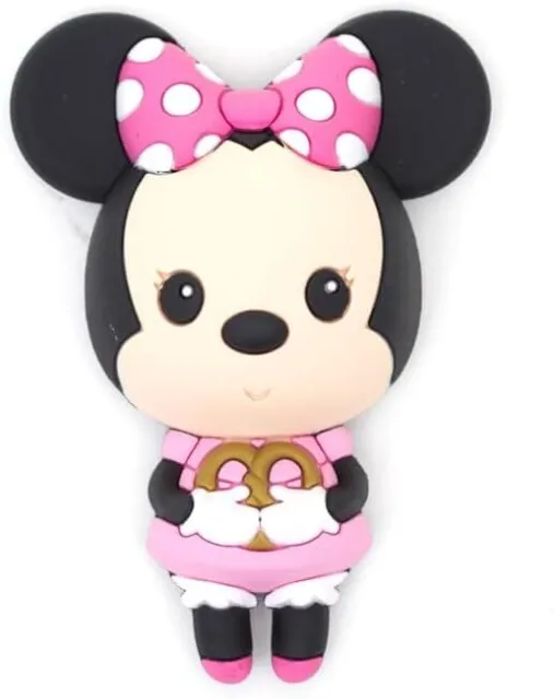 *NEW* Disney Mickey Mouse & Friends: Minnie Mouse Eating Pretzel 3D Foam Magnet