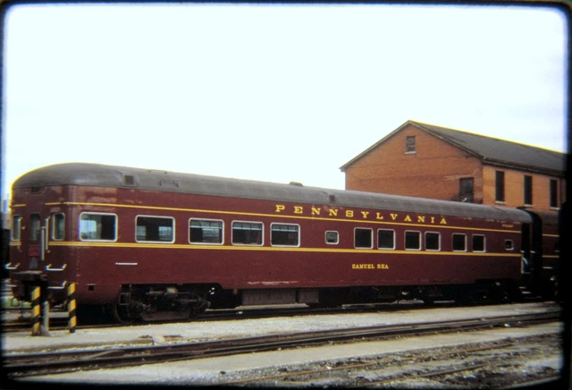 Duplicate Railroad Slide DSLD Pennsylvania PRR Obs Car "Samuel Rea"