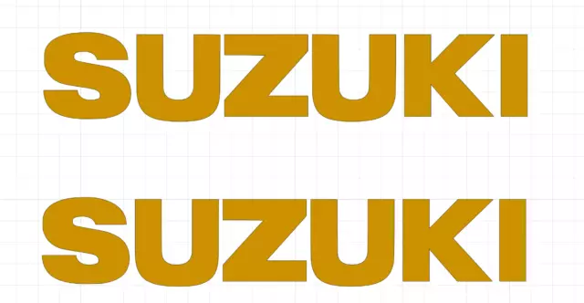 2x Suzuki Belly pan Fairing Replica Decals Stickers GSXR 1000 750 600 RR Gold