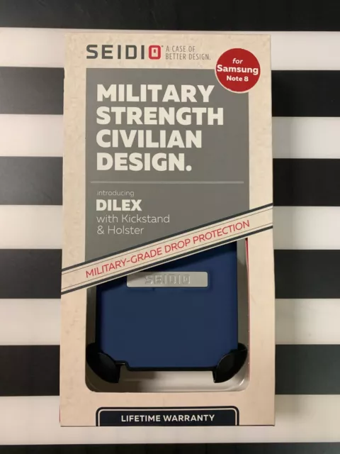 SEIDIO DILEX w/ Kickstand & Holster - Samsung Galaxy NOTE 8 Blue/Black *N*E*W*