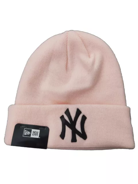 New York Yankees Beanie Essential Cuff Winter Mütze New Era Unisex rosa NEU