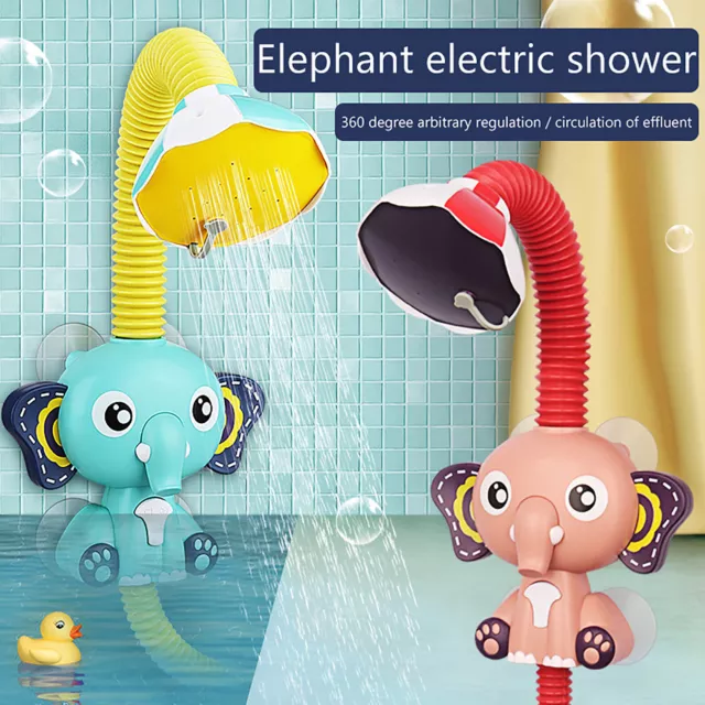 🄰Baby Bath Toys Water Game Elephant Faucet Electric Shower Spray Kids Bath🄰