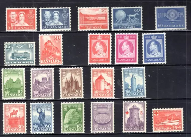 1¢ Wonders ~ Denmark Small Lot Vf Mh Small Lot All Shown ~ G931