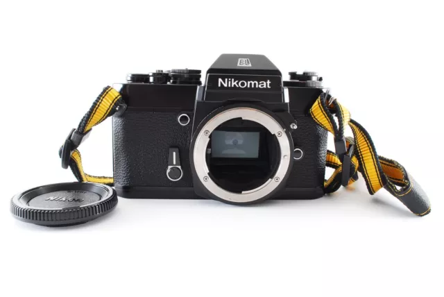 [Near Mint] Nikon Nikomat EL 35mm SLR Film Camera Black Body W/Strap From Japan