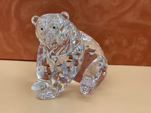 Swarovski Figura 243880 Cristal Oso Pardo Sentado 9 Cm. Top Estado