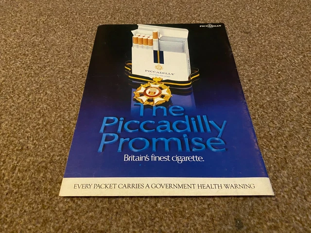 1962 PICCADILLY FILTER De luxe Cigarettes Ad - News of particular interest  $19.99