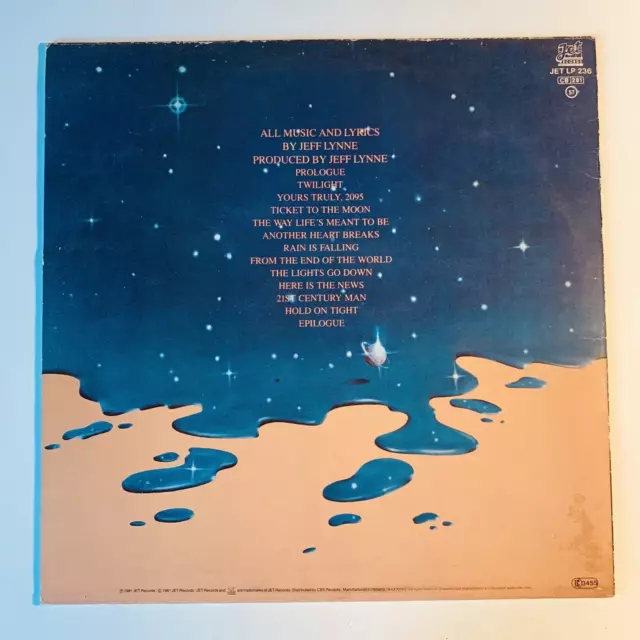 JET LP 236 ELO Electric Light Orchestra Time Cover Ex Vinyl NM- 1981 Europe 2