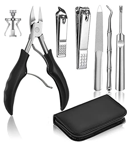 7 Pièces Coupe Ongle Professionnel Pince Ongle Précision Coupe Ongles Pince à...