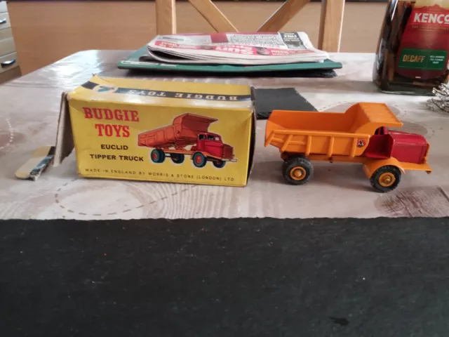 Original Budgie euclid tipper truck boxed