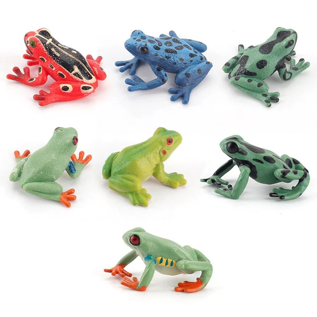 Figurines décoratives de jardin en forme de grenouille - Vertes