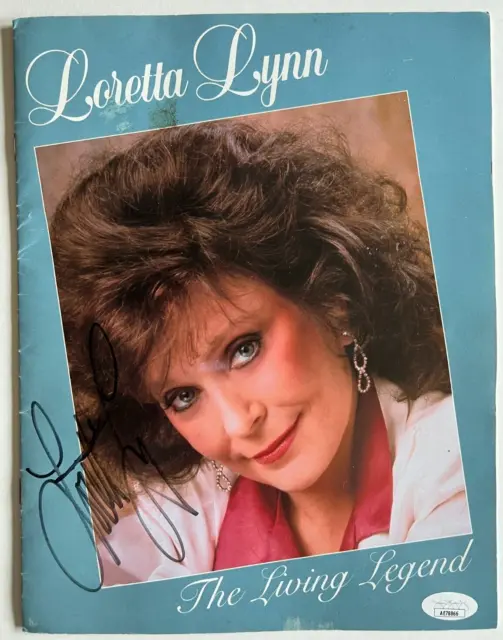 Loretta Lynn REAL hand SIGNED The Living Legend Photo Book JSA COA Autographed