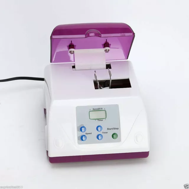 Dental Lab Amalgamator G8 Digital LCD High Speed Amalgam Capsule Blender Purple