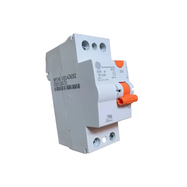 Interrupteur Différentiel GE Power 604402 - 2 Pôles, 40A, Type AC, Sensibilité 30mA, Neuf Sous Blister