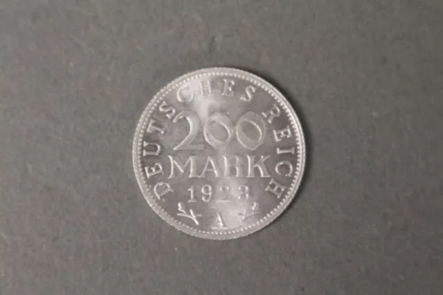 Münze 200 Mark Deutsches Reich Weimarer Republik 1923 Aluminium Inflation