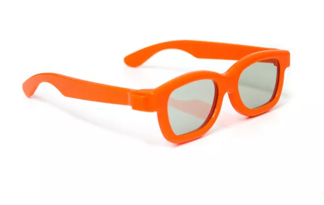 PRECORN 3D Brille für Kinder Universale passive 3D-Kinderbrille in orange