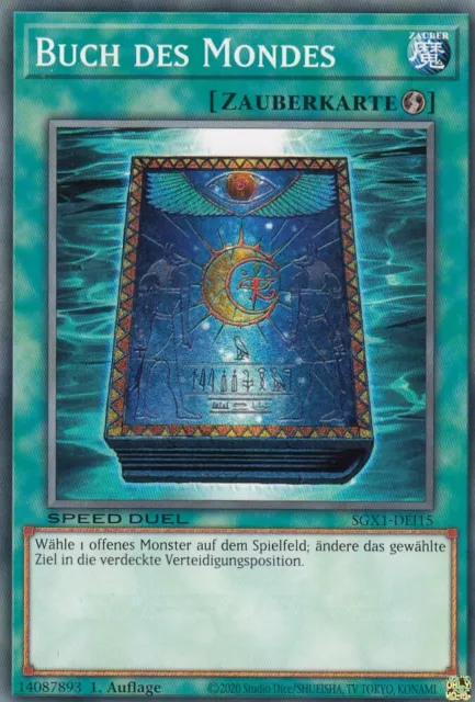 Book of the Moon SGX1-DEI15-C Common Speed Duel GX: Duel Academy Box Yugioh