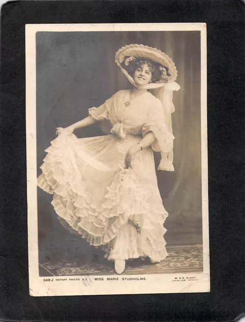 C8687 Glamour Marie Studholme pu1904 Rotary vintage postcard