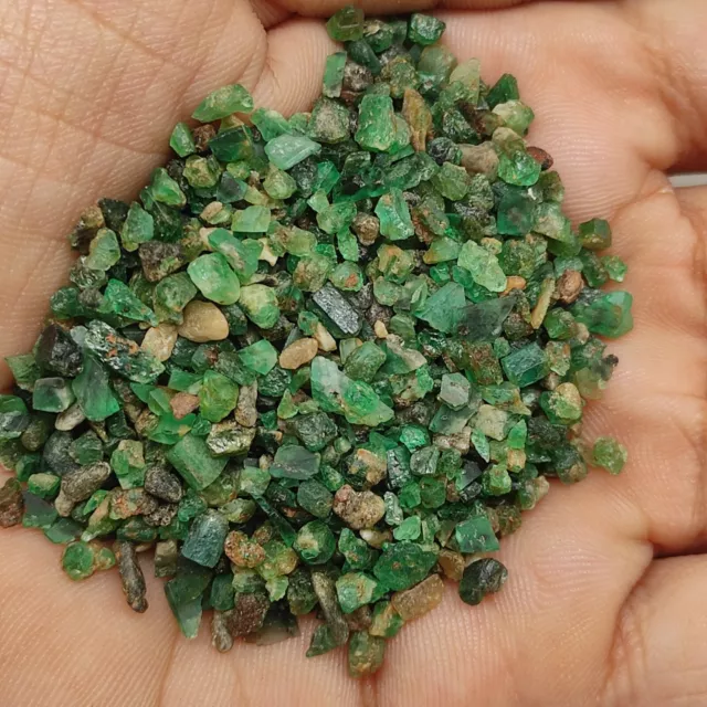 Zambian emerald rough natural green emerald raw crystal emerald stone M7268 AU