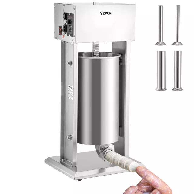VEVOR Electric Sausage Stuffer 15L Variable Speed Sausage Maker Stainless Steel