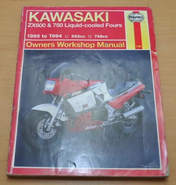 Kawasaki ZX600 ZX750 Ninja 1985 - 1994 592ccm 748ccm Motor Reparaturanleitung