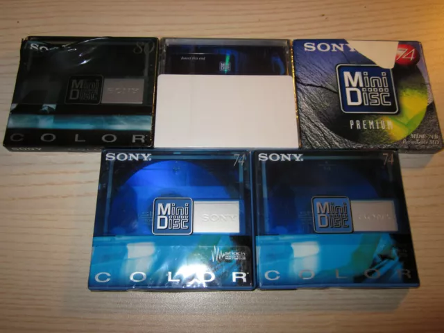 5 x Sony  MDW 74 Mix OVP  Minidisc  MD  Neu   in Folie   (1091)