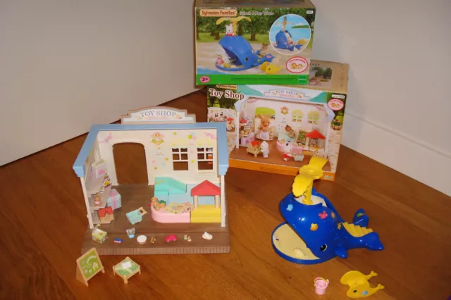 Sylvanian Families 2888 Toy Shop Puppen Spielzeug Laden& Spielplatz Rutsche 5211