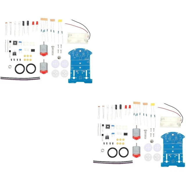 2 Sets DIY Science Experiment Toy Experimental Teaching Squiz Toys Smart Car