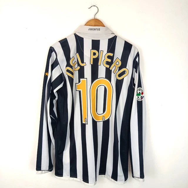 JUVENTUS NIKE DEL Piero Maglia Home Ls Jersey Vintage