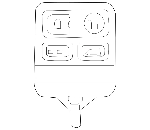 Genuine Ford Keyless Entry Transmitter 8S4Z-15K601-A