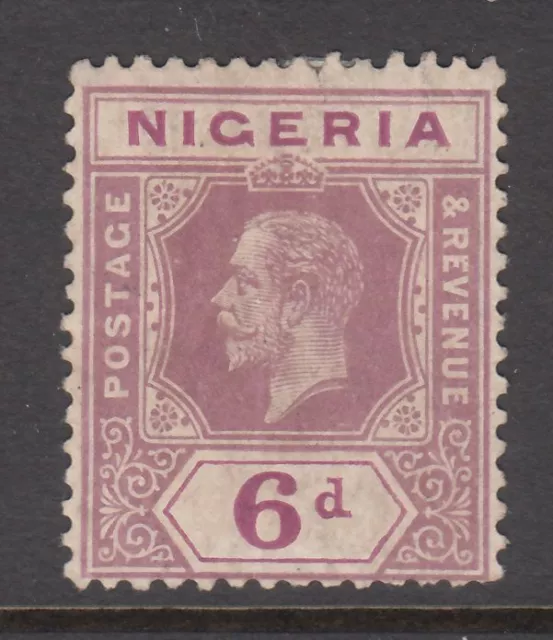 Nigeria - 6d King Geoge V Issue (MLH) 1914 (CV $12)