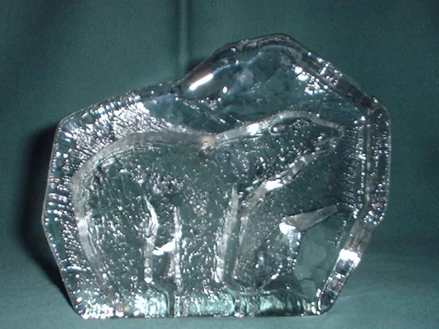 Dekoratives Kristallbild "Eisbär" Aus Schweden,Nybro??? #5254