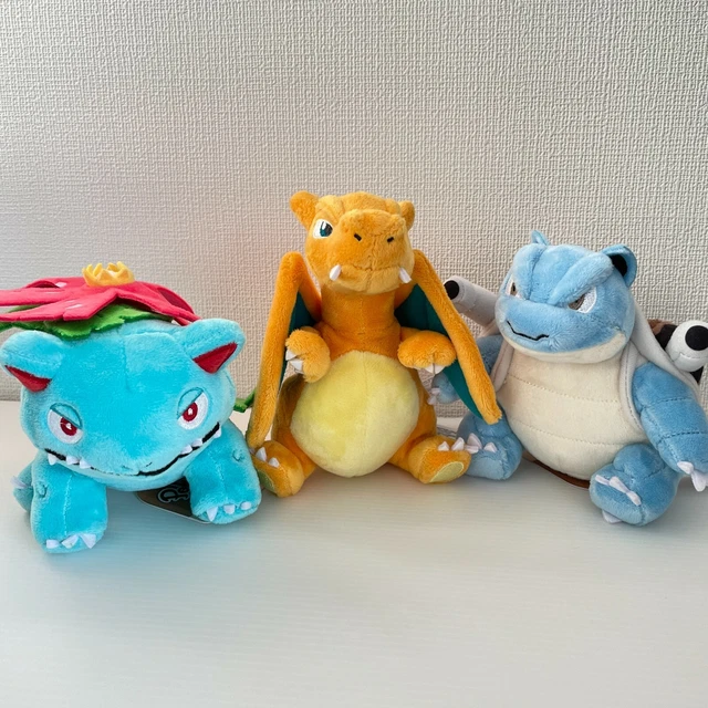 POKEMON PLUSH CHARIZARD Blastoise Venusaur SITTING CUTIES Stuffed Toy