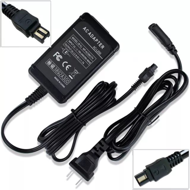 AC Adapter Charger Power Cord For Sony HandyCam DCR-DVD405 DCR-DVD408 DCR-DVD505
