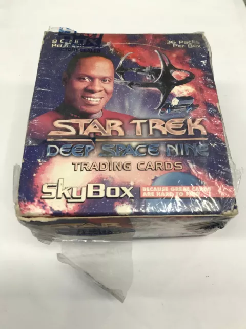 1993 Skybox Star Trek Deep Space Nine Trading Card Box (36 packs)-poor condition