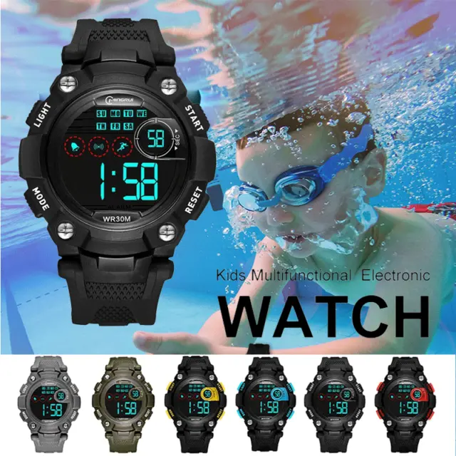 LED Digital Screen Wrist Sport Watch Waterproof Date Watch Men Women Unisex Boys