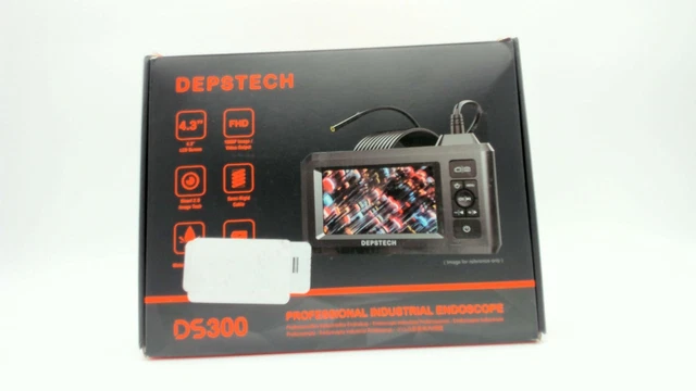 DEPSTECH Dual Lens Industrial Endoscope 1080P Digital Inspection Borescope  USED