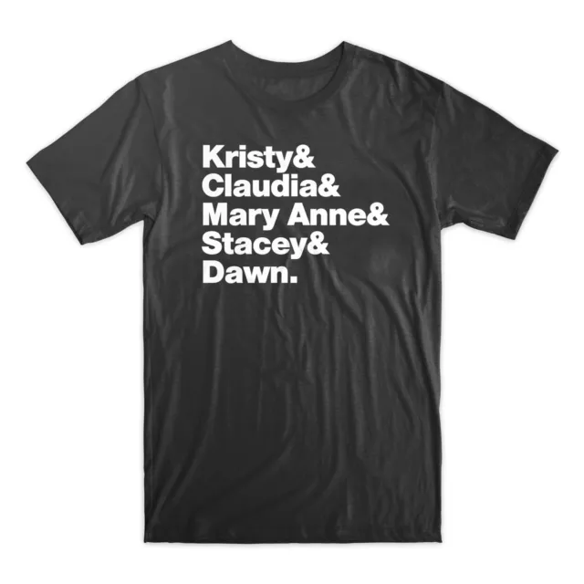 Baby-Sitters Club T-Shirt. On Black, White, or Gray Soft Premium Cotton Tee
