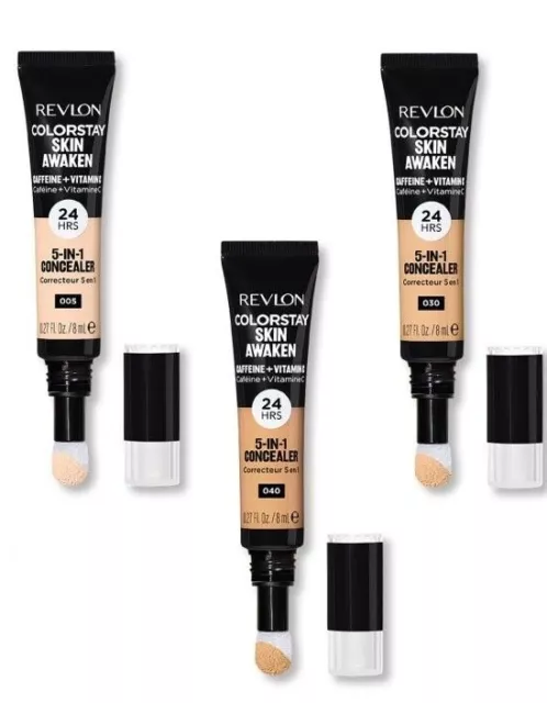 REVLON ColorStay Skin Awaken 5 in 1 Concealer 8ml SEALED - Choose Shade