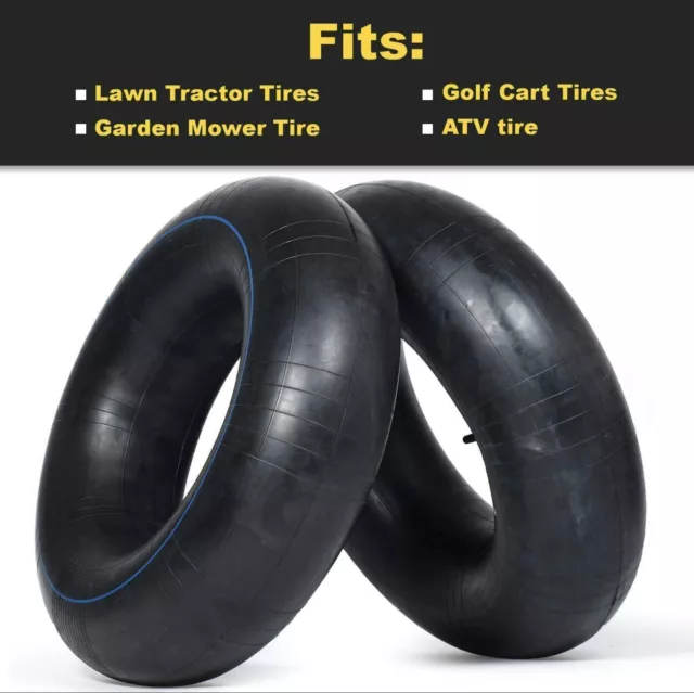 Pair Of 16X6.50-8 Heavy Duty Inner Tube For Lawn Mower Tractor Garden Carts Tire