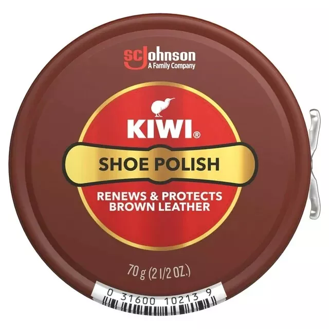 2 Pack Of Brand New Kiwi Polish Paste Brown, 2.5 Ounce