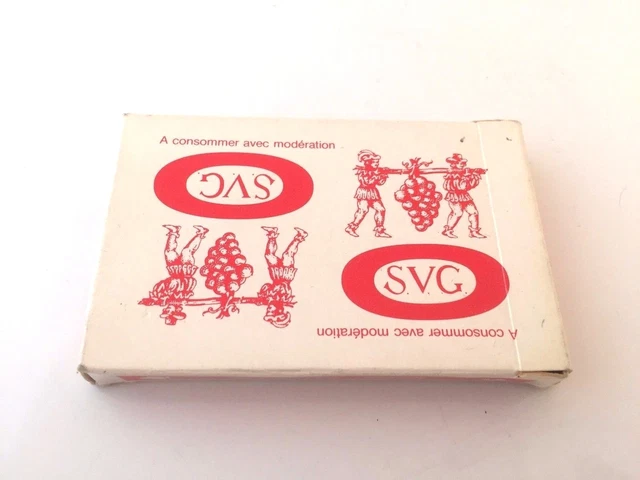 ancien jeu de cartes publicitaires SVG thème du vin wine playing cards