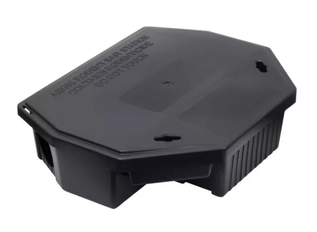 Single Aegis Rat Bait Station Tamper Resistant Indoor Outdoor Use by LiphaTech