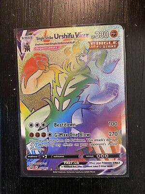 rainbow single strike urshifu vmax rainbow single strike urshifu vmax