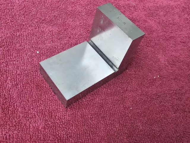 Vintage Hardened Angle Plate Approx. 3-7/16" x 2-5/8" x 2-1/8" Vintage Hardened Angle Plate Approx. 3-7/16" x 2-5/8" x 2-1/8"