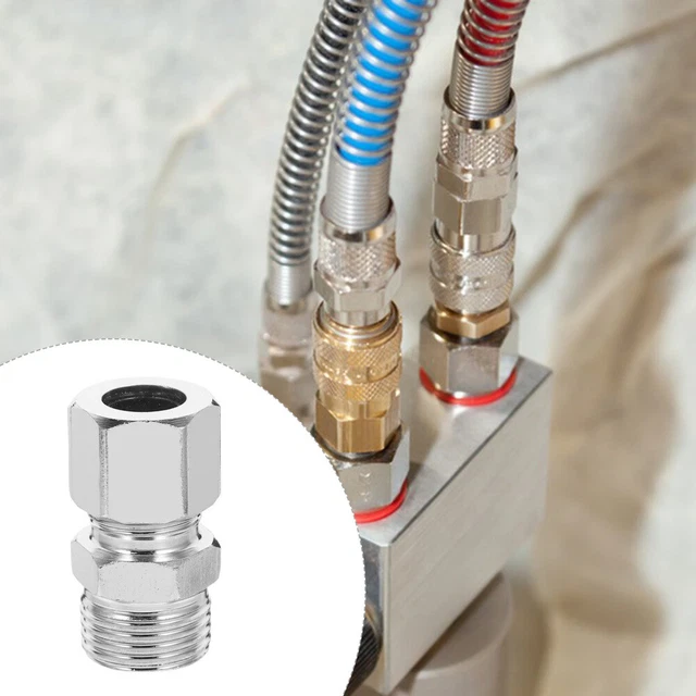 EMSea 4 Pezzi 6mm Diametro Tubo X 1/4 NPT Filettatura Femmina Adattatore Connettore Pneumatico Push Fit Adattatore Per Raccordi Aria Push Dritto