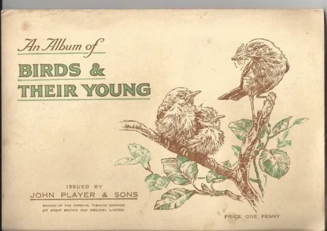 Cigarette Cards - An Album of Birds and Their Young. John Player