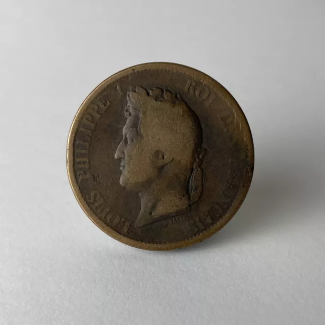 Pièce ancienne en bronze | 10 Centimes | Louis-Philippe Ier | 1839 | ~18g | 30mm