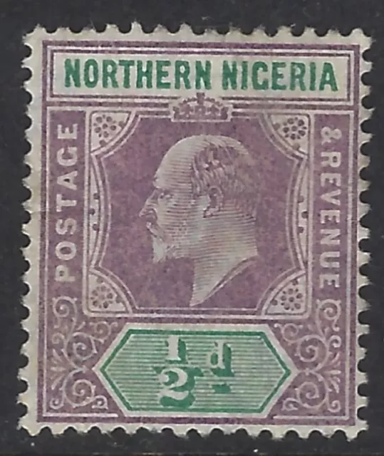 Northern Nigeria, Scott #19, 1/2p King Edward VII, Wmk 3, Used